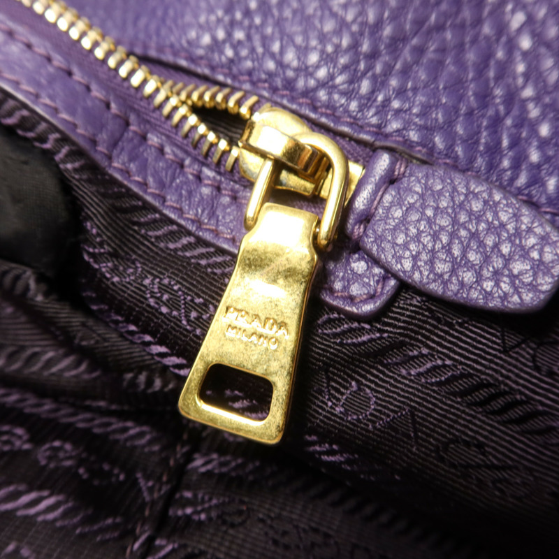 PRADA 牛皮皮革2 Way Shoulder Bag金扣手挽肩背兩用袋-10