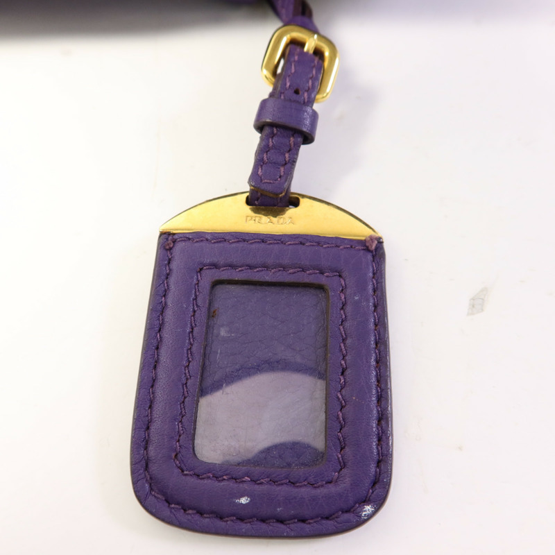 PRADA 牛皮皮革2 Way Shoulder Bag金扣手挽肩背兩用袋-12