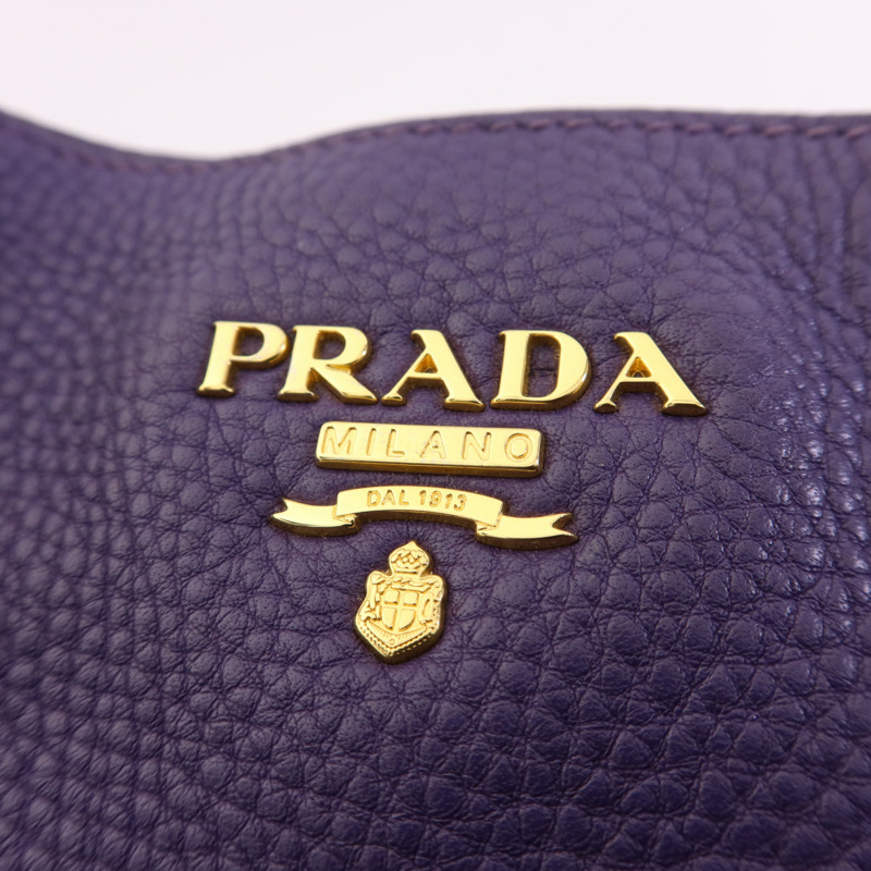 PRADA 牛皮皮革2 Way Shoulder Bag金扣手挽肩背兩用袋-13