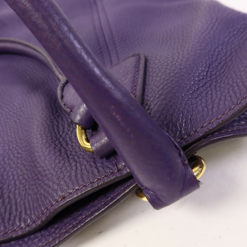 PRADA 牛皮皮革2 Way Shoulder Bag金扣手挽肩背兩用袋-19