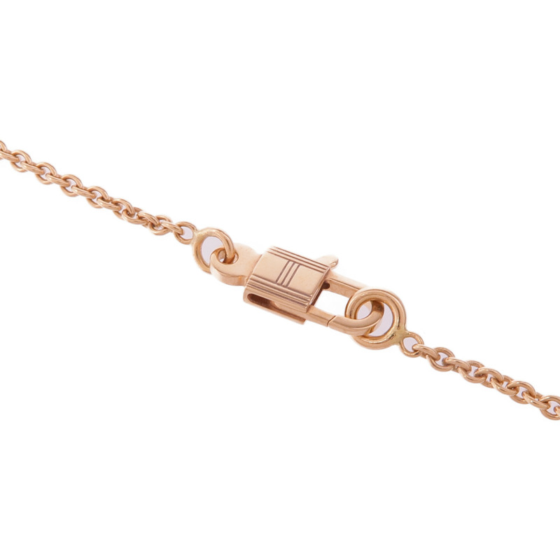HERMES 18K玫瑰金Amulettes Constance鑽石項鍊-3