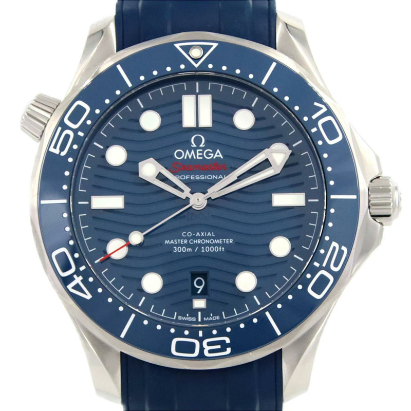 歐米茄海馬系列 300 公尺潛水錶 210.32.42.20.03.001 不鏽鋼自動腕錶-0