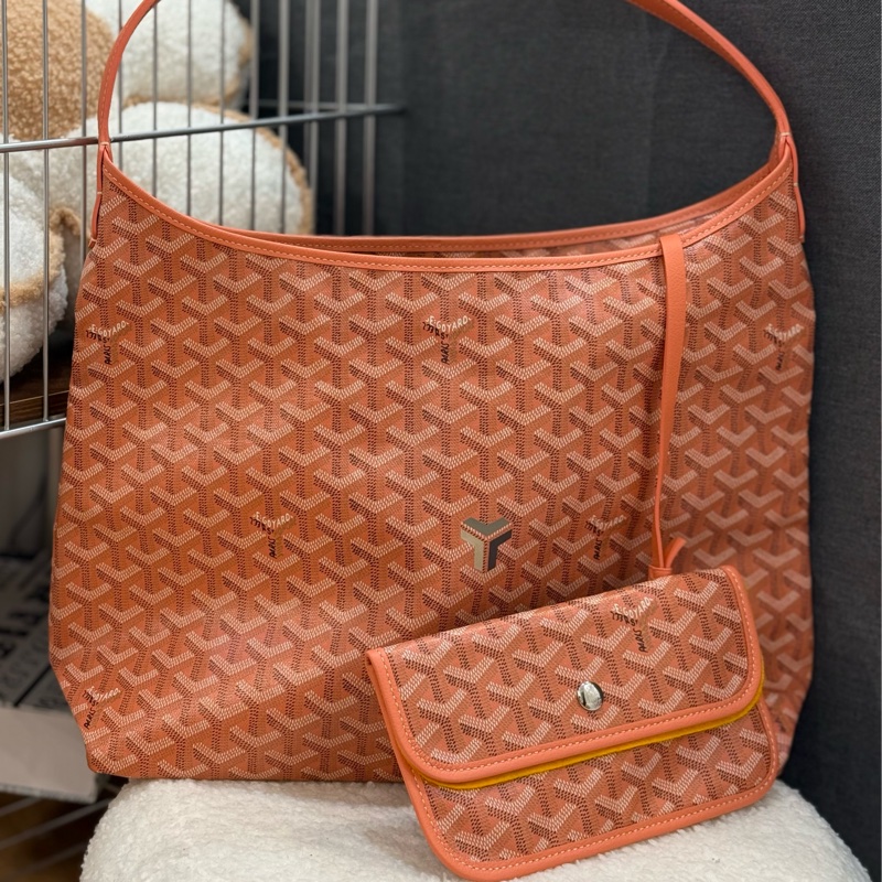 (全球限量400顆)goyard 珊瑚粉 hobo 🪸北京限定色-0