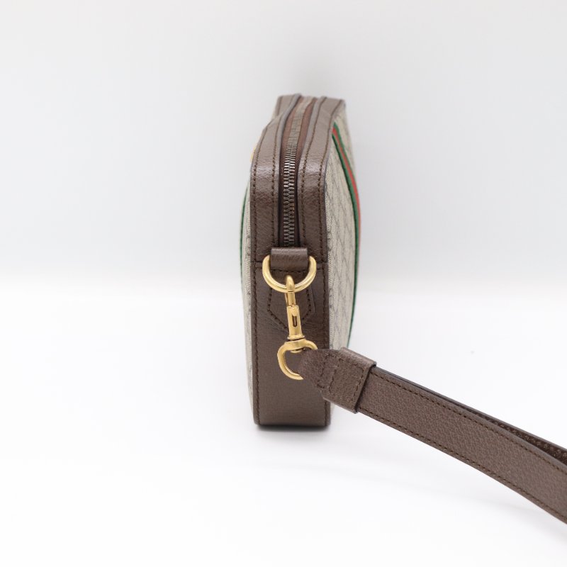 【CP 精選🌟小編推薦】Gucci 古馳 Ophidia GG Supreme 烏木色 編織背帶 手拿包 斜背包 相機包 （附手挽帶)-3