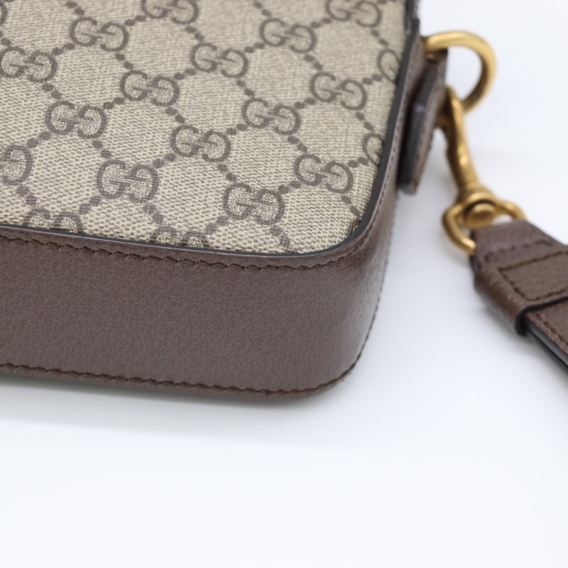【CP 精選🌟小編推薦】Gucci 古馳 Ophidia GG Supreme 烏木色 編織背帶 手拿包 斜背包 相機包 （附手挽帶)-11