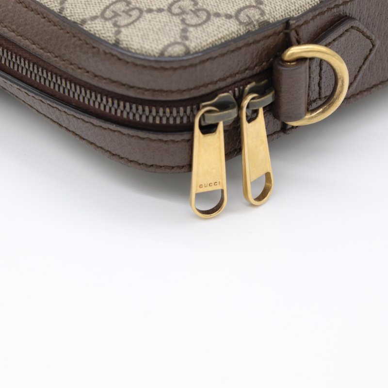 【CP 精選🌟小編推薦】Gucci 古馳 Ophidia GG Supreme 烏木色 編織背帶 手拿包 斜背包 相機包 （附手挽帶)-14