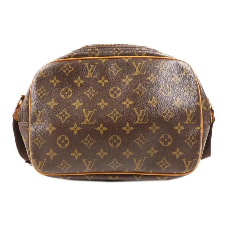 LOUIS VUITTON Monogram Reporter PM金扣肩背袋-1