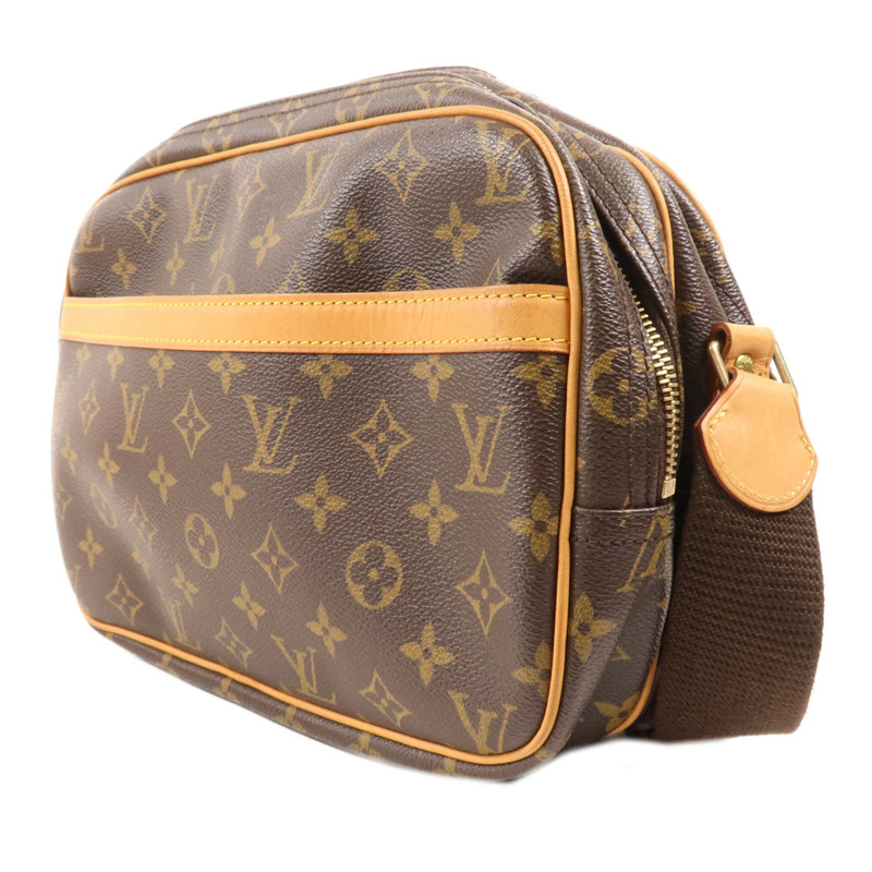 LOUIS VUITTON Monogram Reporter PM金扣肩背袋-2