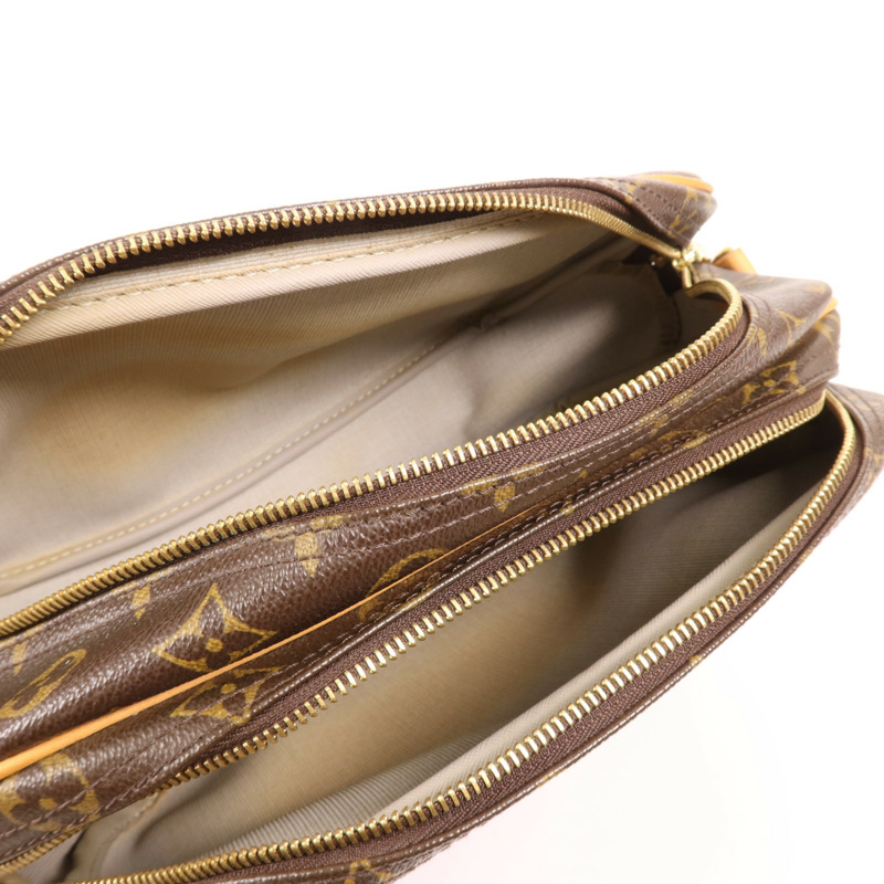 LOUIS VUITTON Monogram Reporter PM金扣肩背袋-4