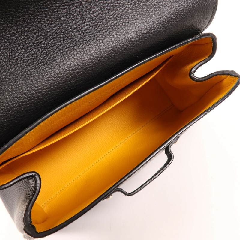 GOYARD 塗層帆布/牛皮皮革Saigon Mini銀扣手挽肩背兩用袋-4