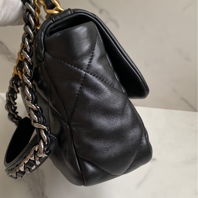 Chanel 19bag 全新 口蓋包 小號 26cm 晶片款-4