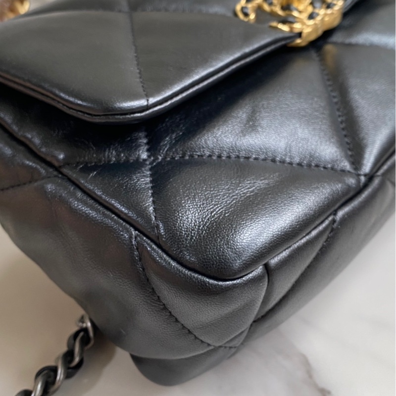 Chanel 19bag 全新 口蓋包 小號 26cm 晶片款-9