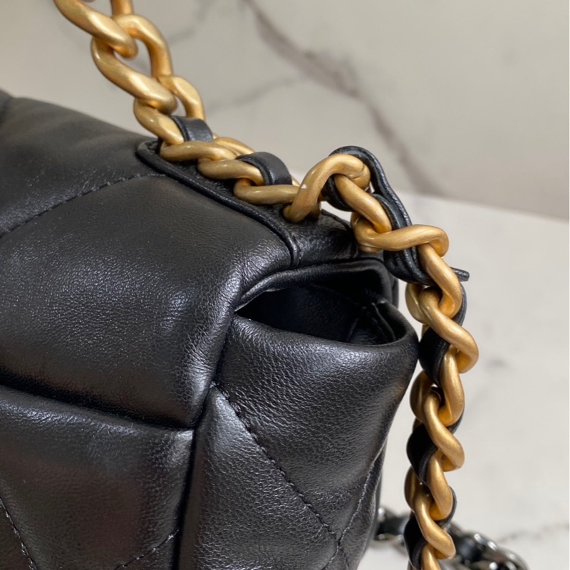Chanel 19bag 全新 口蓋包 小號 26cm 晶片款-13