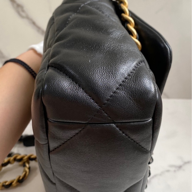 Chanel 19bag 全新 口蓋包 小號 26cm 晶片款-15