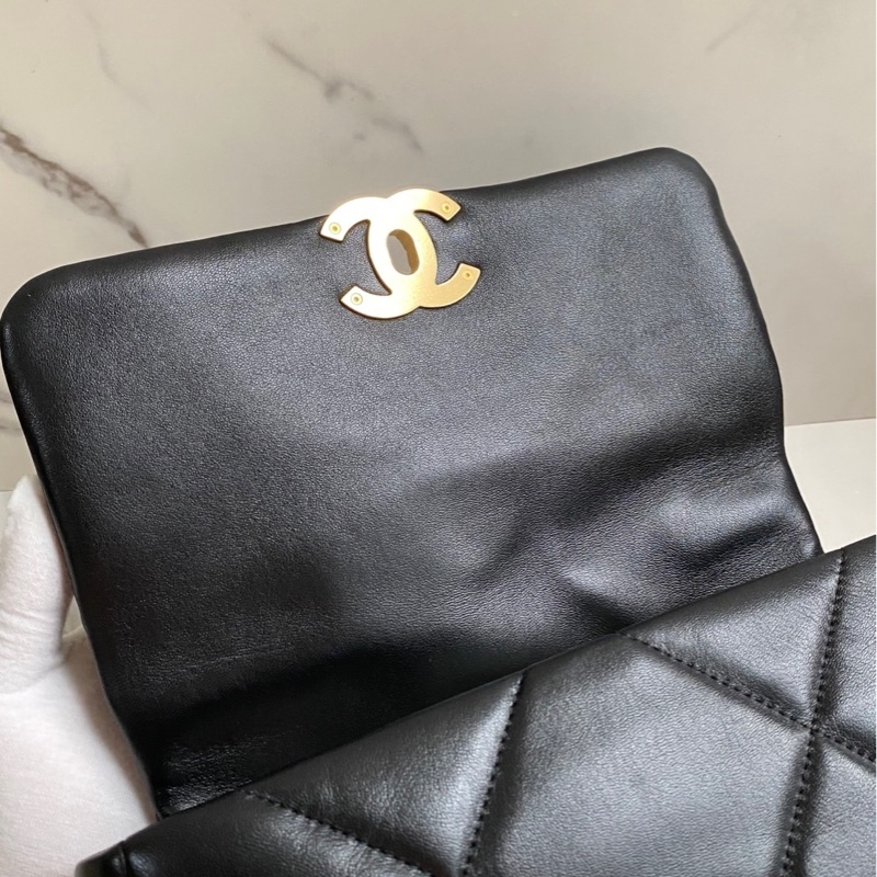 Chanel 19bag 全新 口蓋包 小號 26cm 晶片款-23