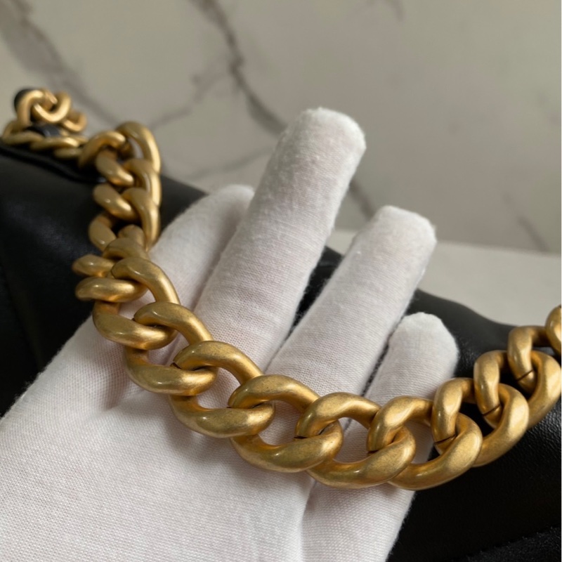 Chanel 19bag 全新 口蓋包 小號 26cm 晶片款-35