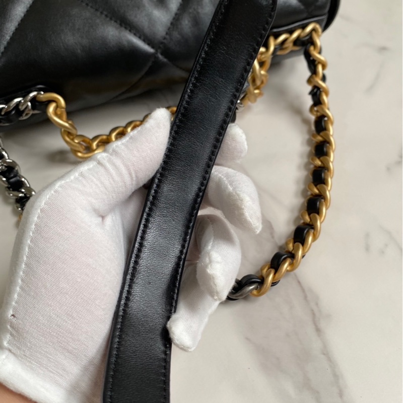 Chanel 19bag 全新 口蓋包 小號 26cm 晶片款-37