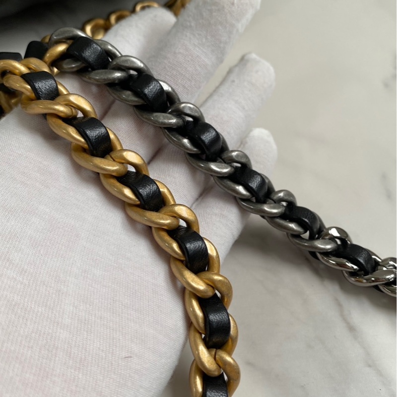 Chanel 19bag 全新 口蓋包 小號 26cm 晶片款-38