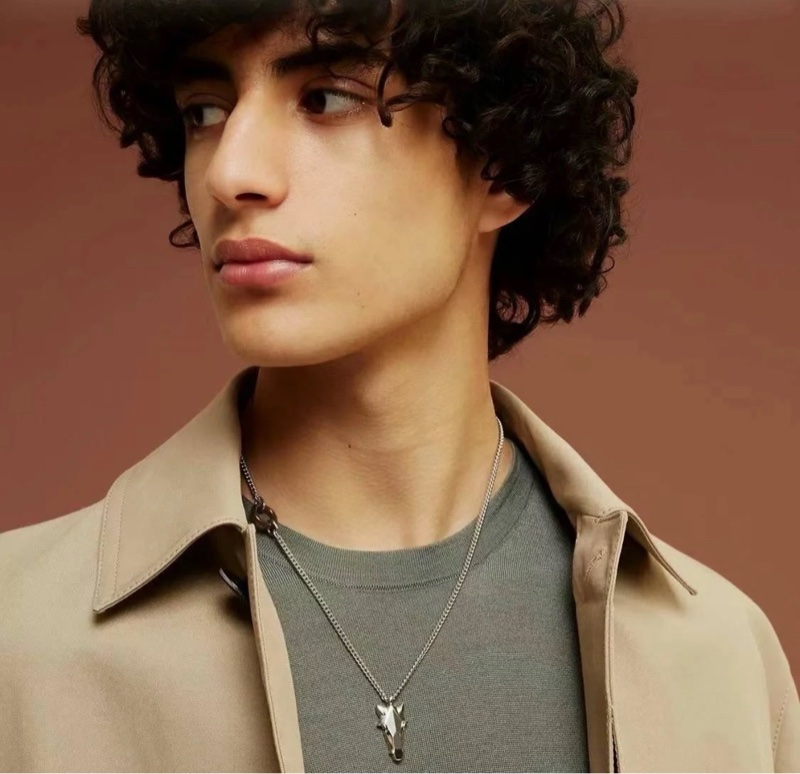 Hermes 男裝Destrier 馬頭造型項鏈-4