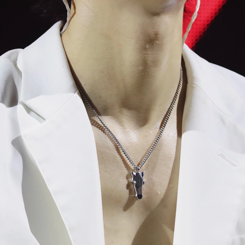 Hermes 男裝Destrier 馬頭造型項鏈-5