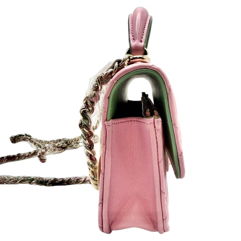 [ 2506 ] 香奈兒 CHANEL CF 粉色 中號 牛皮-3