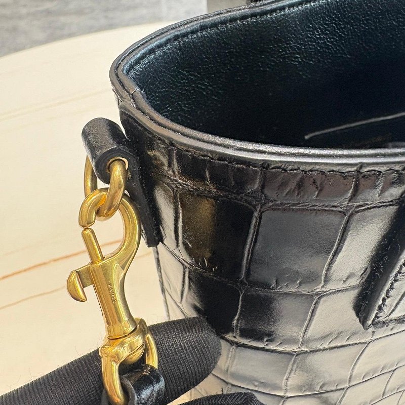*SHIHNA名牌精品*YSL壓鱷魚紋MINI托特包-5