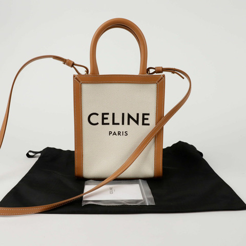 CELINE 193302BNZ 直式 Cabas 迷你手提單肩包