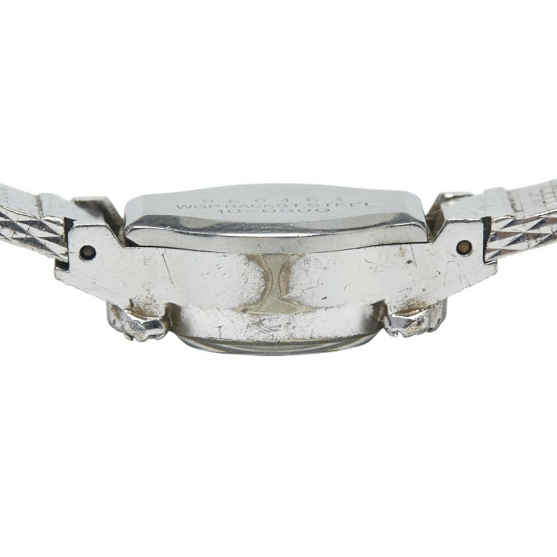 Seiko 萊茵石手錶 10-0900,手動上鍊,銀色錶盤,不銹鋼,女士,SEIKO-5