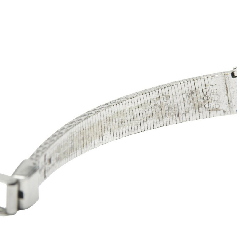 Seiko 萊茵石手錶 10-0900,手動上鍊,銀色錶盤,不銹鋼,女士,SEIKO-6