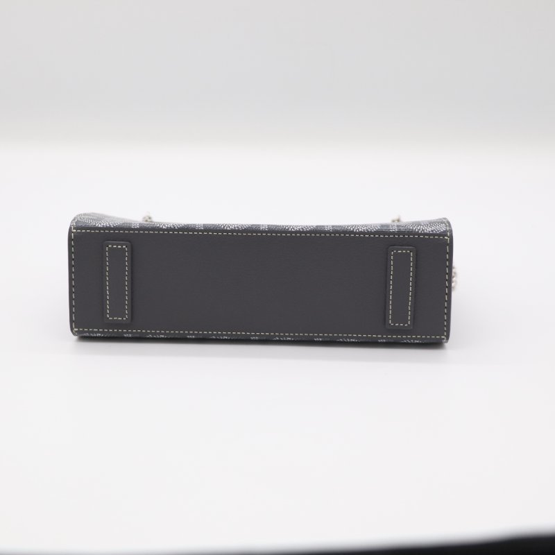 【超級新♥️實物絕美🌟小編推薦】Goyard Rouette Structuré Mini 灰色 經典花紋  鏈條包 單肩包 托特包-5