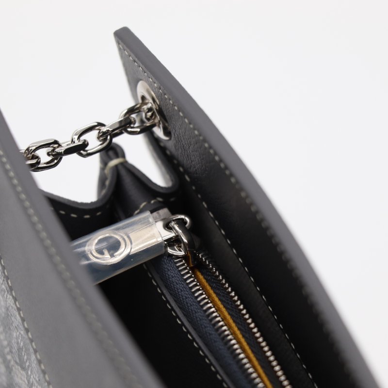 【超級新♥️實物絕美🌟小編推薦】Goyard Rouette Structuré Mini 灰色 經典花紋  鏈條包 單肩包 托特包-10