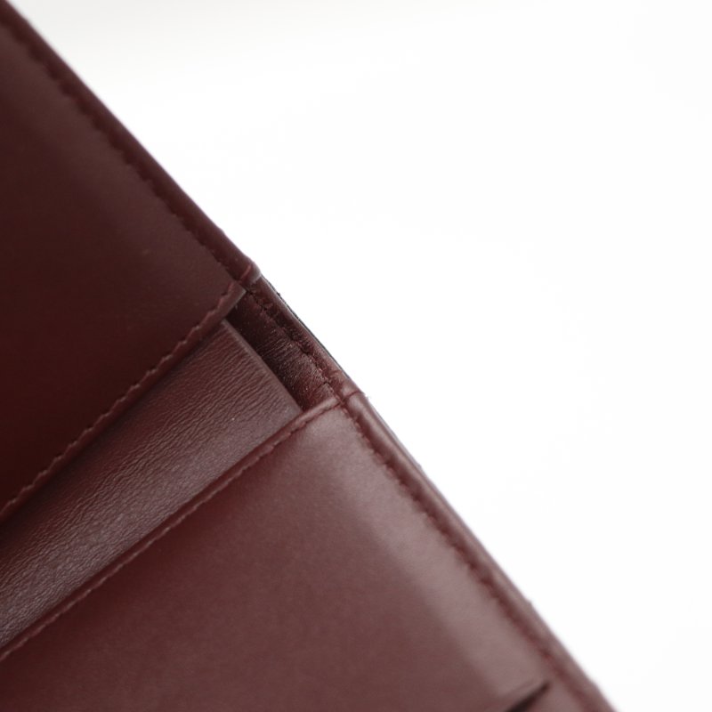 Chanel 香奈兒  Classic 口蓋系列 荔枝牛皮 黑色 金釦 三折錢包 中短夾-11