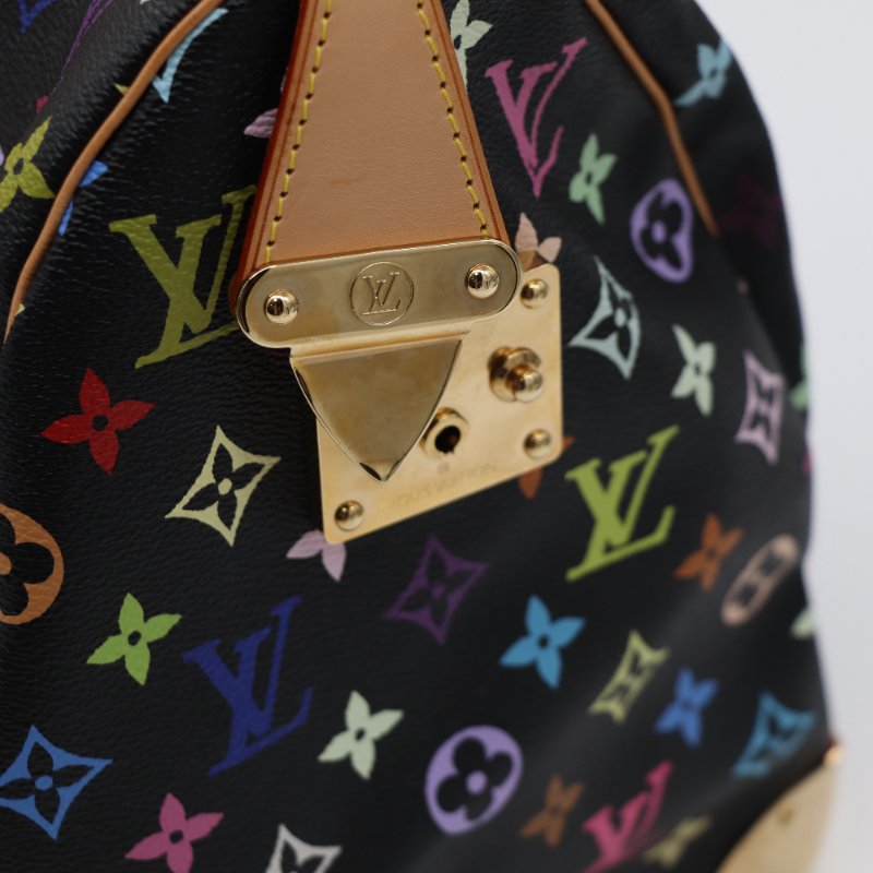 【收藏品級🌟專櫃 15 萬】Louis Vuitton 路易威登 x 村上隆 Takashi Murakami  黑三彩 經典花紋 Keepall 45 波士顿包 旅行袋 手提包 M92640-10