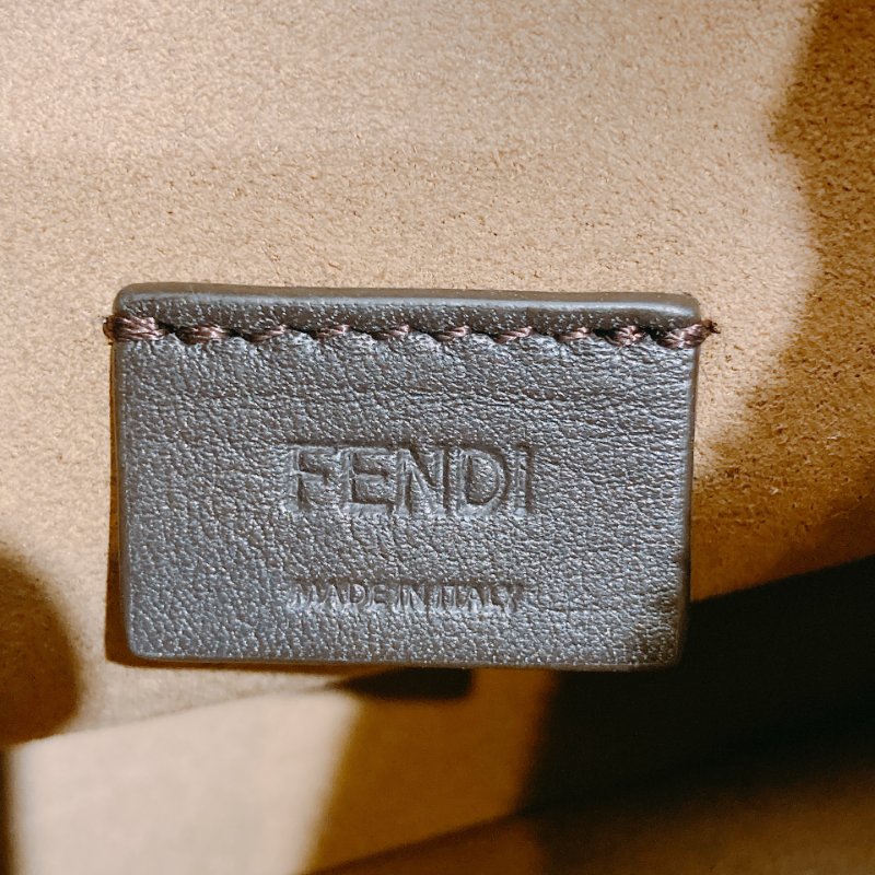 TW4497 Fendi 芬迪迷你腋下包 經典老花帆布+牛皮 MIni Fendessence Bag Brown-14