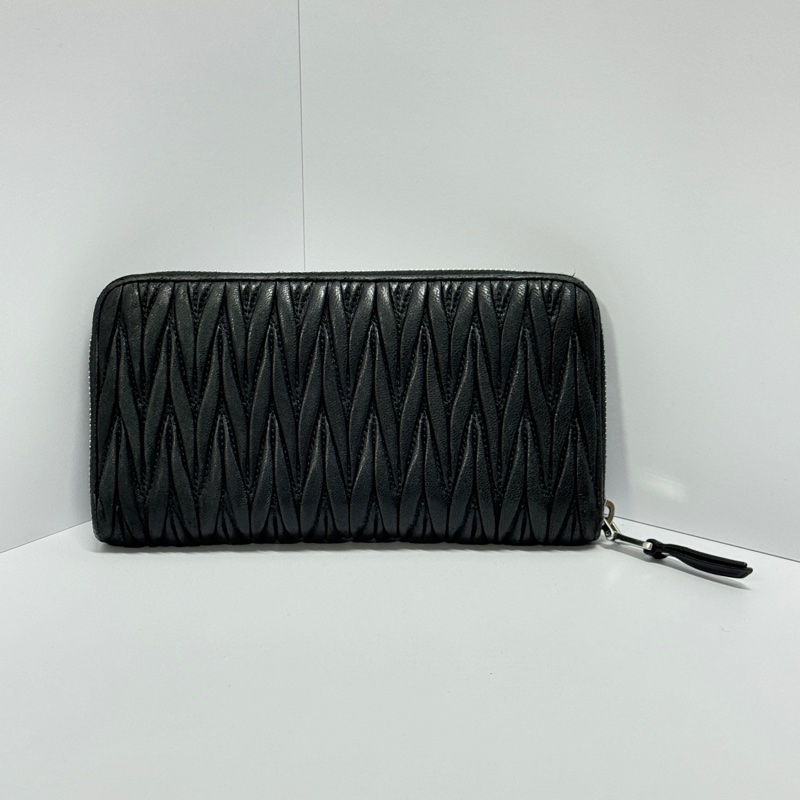 (極新🎁 超稀有!) Miu Miu 張員瑛 水鑽長夾 專櫃35000!-3