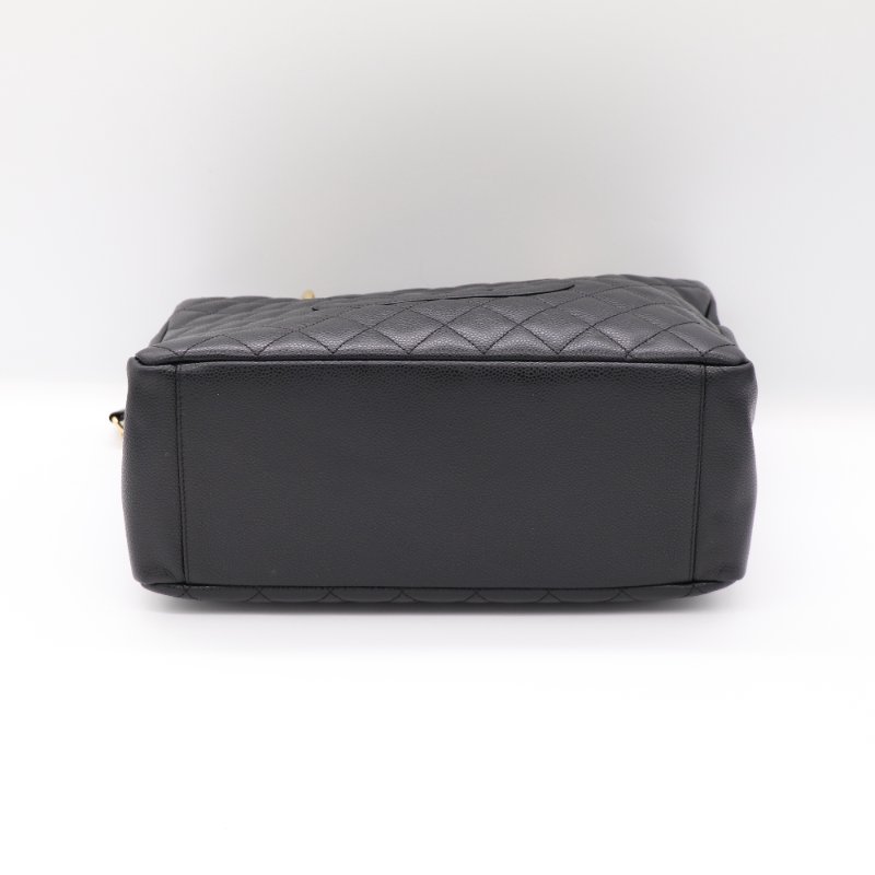 Chanel 香奈兒 荔枝牛皮 經典 CC Logo GST 托特包 單肩包-8