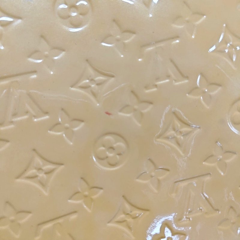 LOUIS VUITTON BREA 黃色漆皮老花壓紋醫生包手提包斜背包單肩包 金色五金 可拆卸肩帶-8