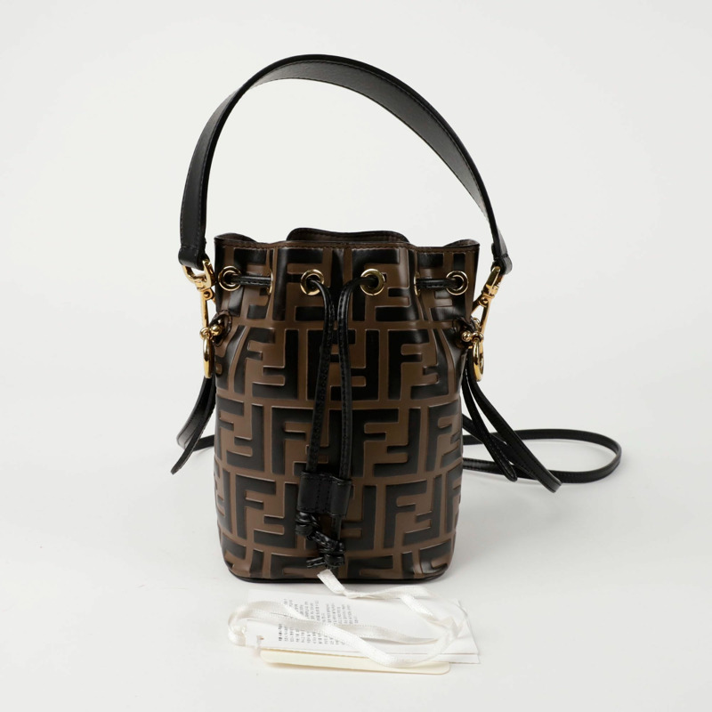 FENDI Montrezzo 迷你水桶手提單肩包 8BS010-0