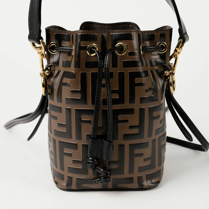 FENDI Montrezzo 迷你水桶手提單肩包 8BS010-1