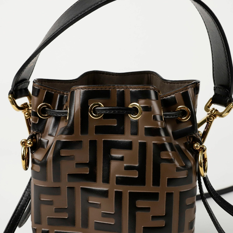 FENDI Montrezzo 迷你水桶手提單肩包 8BS010-4