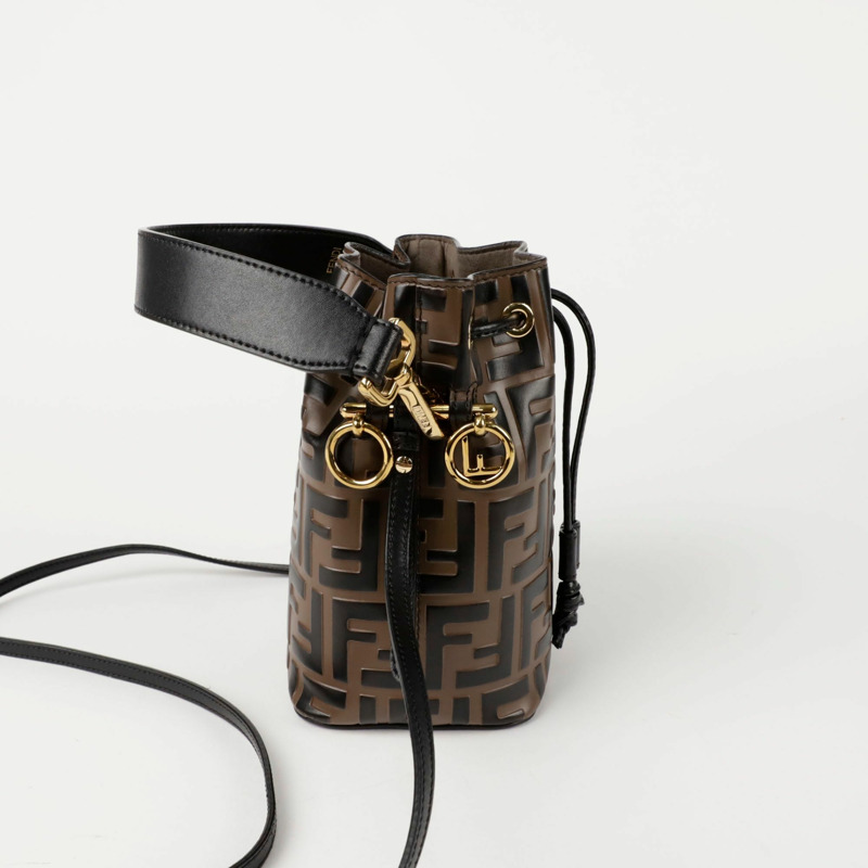 FENDI Montrezzo 迷你水桶手提單肩包 8BS010-5