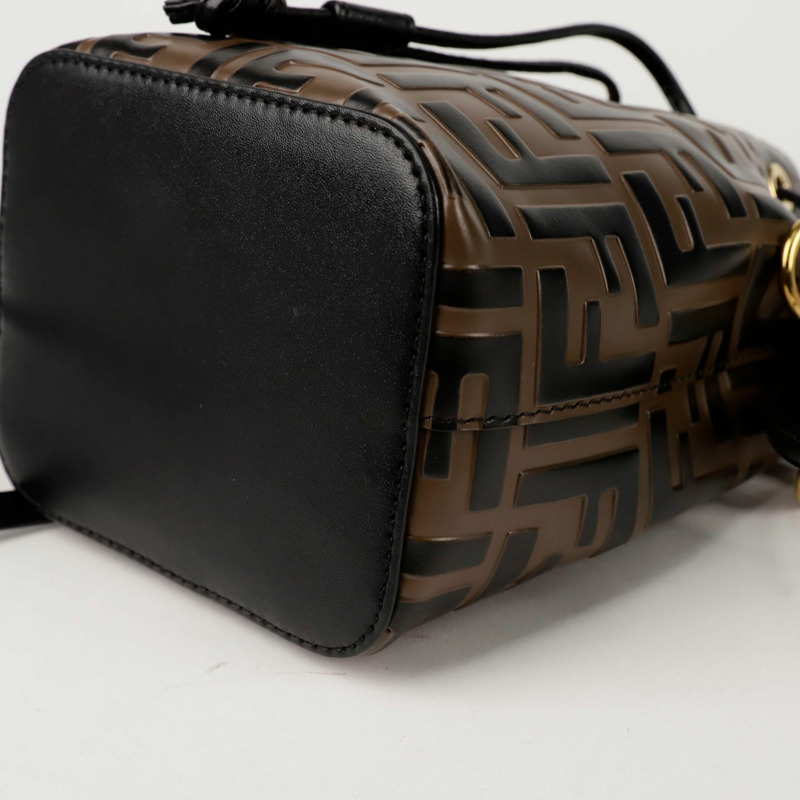 FENDI Montrezzo 迷你水桶手提單肩包 8BS010-8