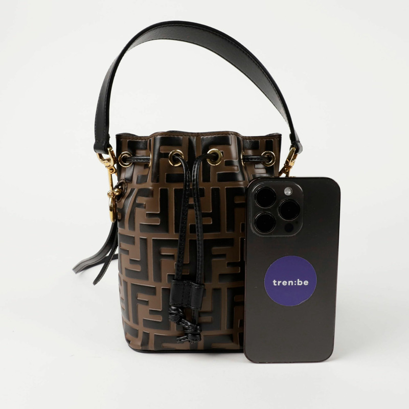 FENDI Montrezzo 迷你水桶手提單肩包 8BS010-9