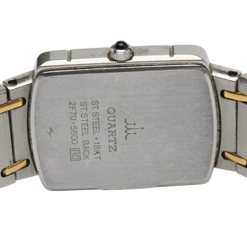 精工 Credor 手錶 2F70-5600 石英 銀色錶盤 不鏽鋼 鍍層 女款 SEIKO-3