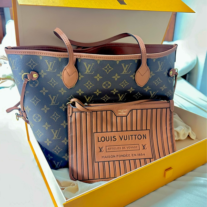 LV NEVER FULL INSIDE OUT 雙色兩用大托特-0