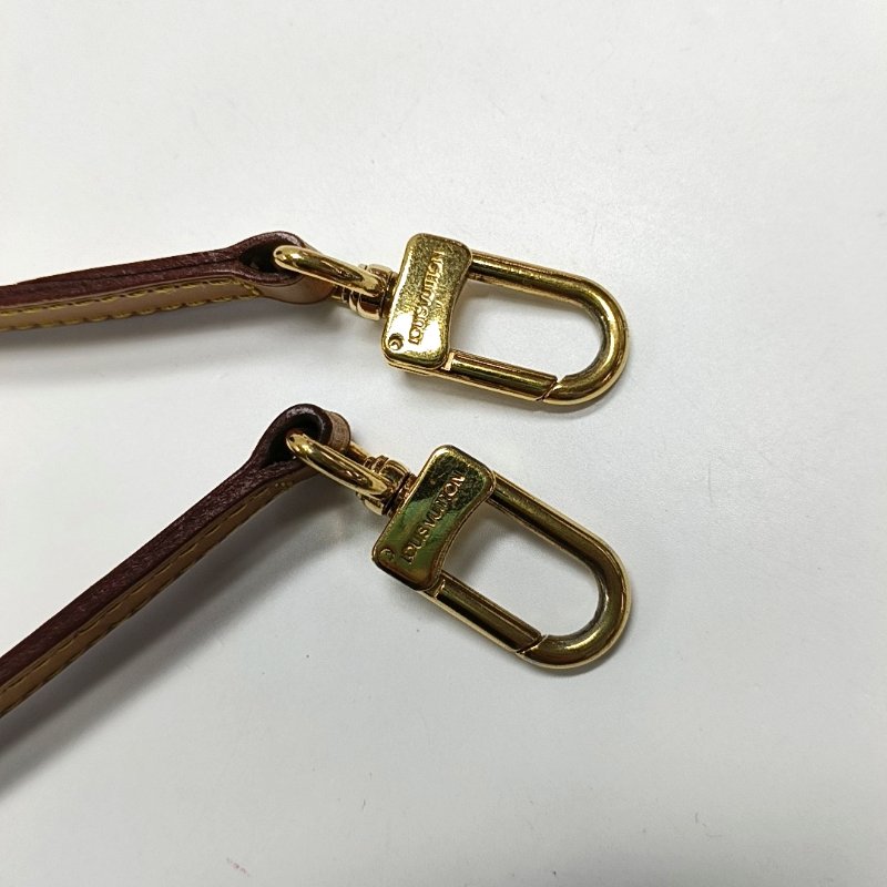 LOUIS VUITTON PALERMO 小號 棕色塗層帆布老花餃子包單肩包手提包 金色五金 可拆卸肩帶-17