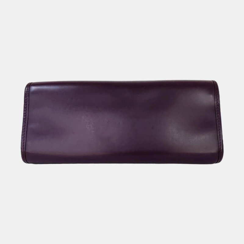 LOUIS VUITTON MADELEINE 小號紫色EPI牛皮水波紋手提包單肩包 銀色五金-5