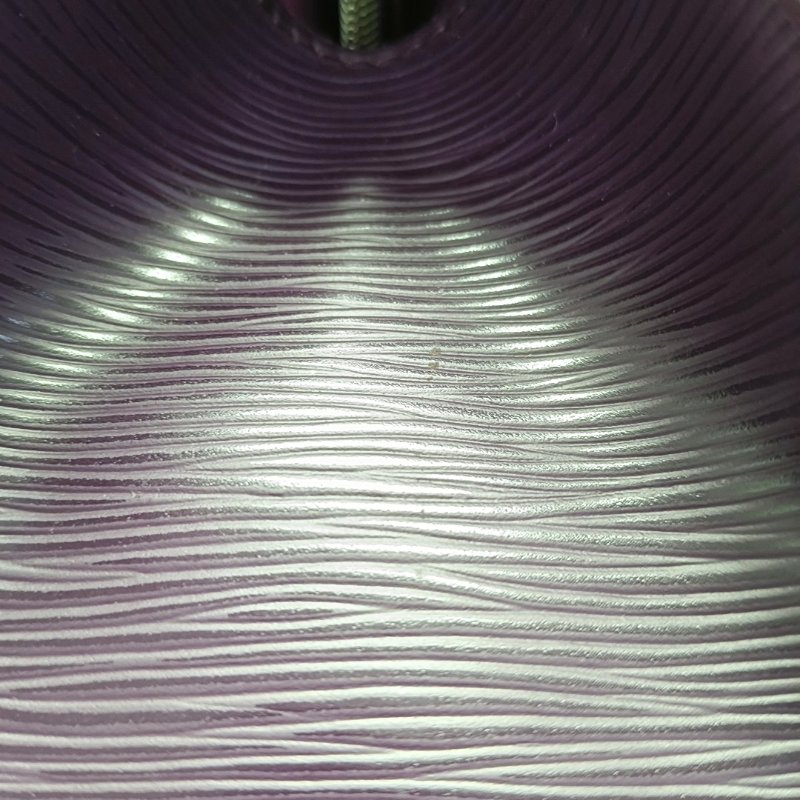 LOUIS VUITTON MADELEINE 小號紫色EPI牛皮水波紋手提包單肩包 銀色五金-11