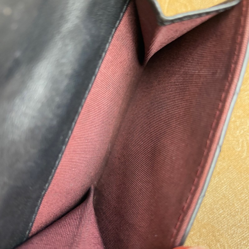 Chanel 黑色羊皮短夾錢包 銀包-16