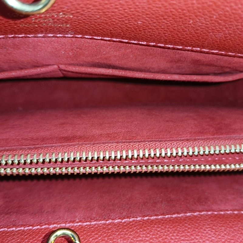 LOUIS VUITTON VENUS 棕色塗層帆布老花單肩包手提包斜背包 金色五金 可拆卸肩帶-13